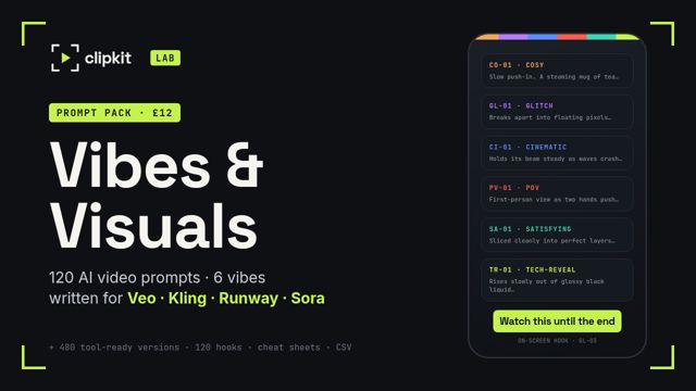 Cover of Prompt Pack: Vibes & Visuals